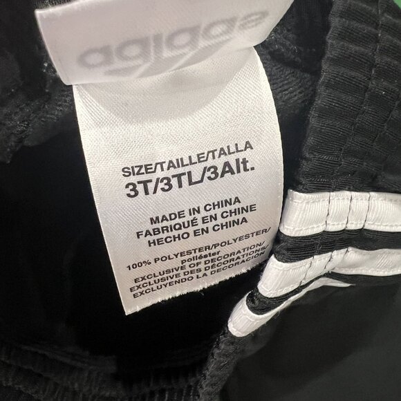 Adidas 3T Black Track Pants Fleece Lined - Picture 5 of 5